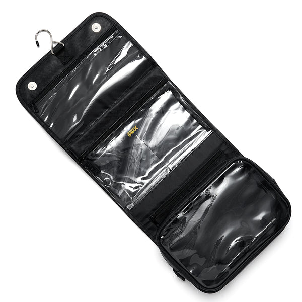 'Emma' 3 in 1 Hanging Wash Bag in Black